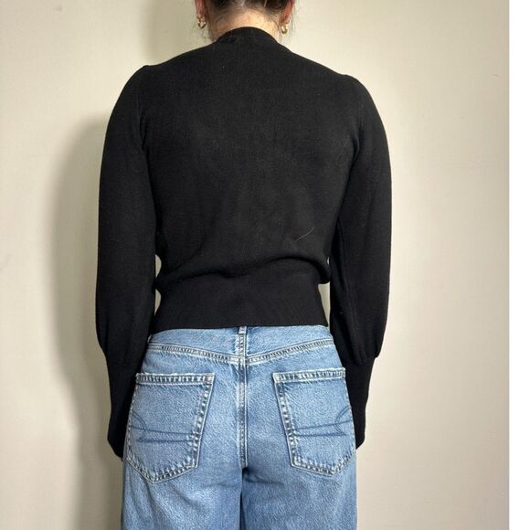 Zara Black Sweater Dramatic Sleeves Size Small - Picture 2 of 5